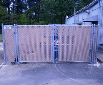 Chain Link with Vinyl Slats